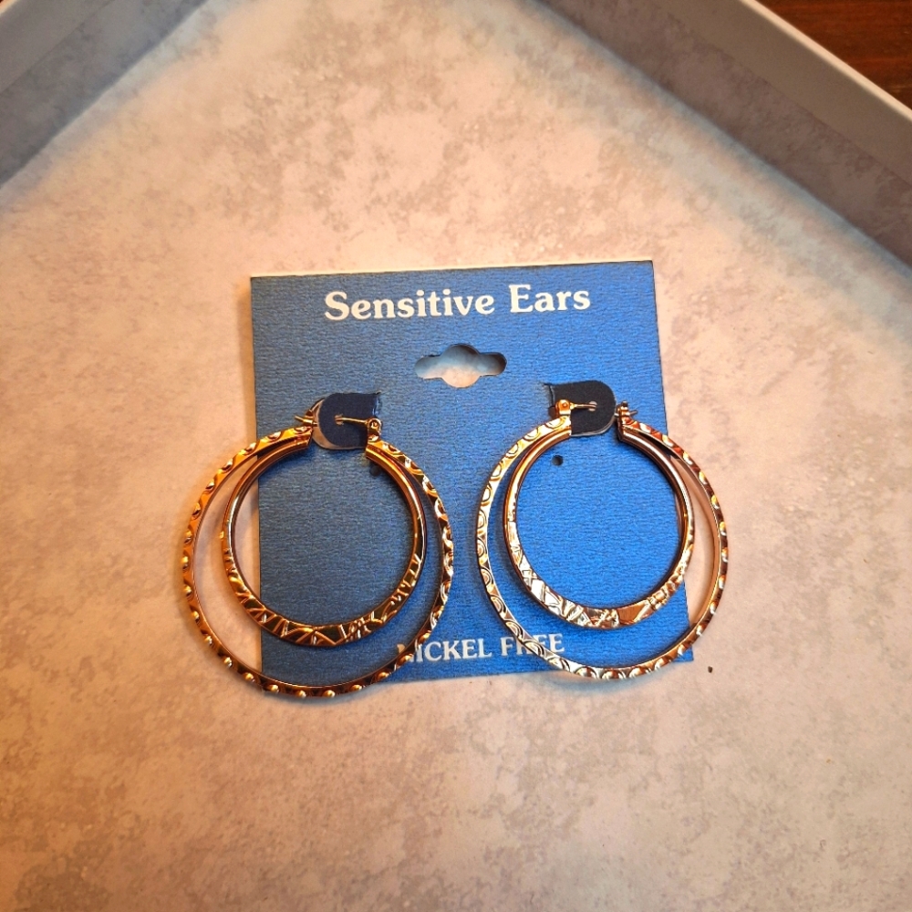 Gold Hoop Earrings for Sensitive Ears